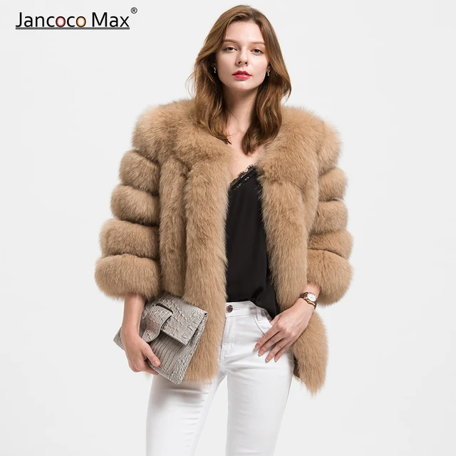 2018 New Winter Lady Real Fox Fur Coat Top Quality Natural Fur Jacket Thick Warm Furry Outerwear S1589