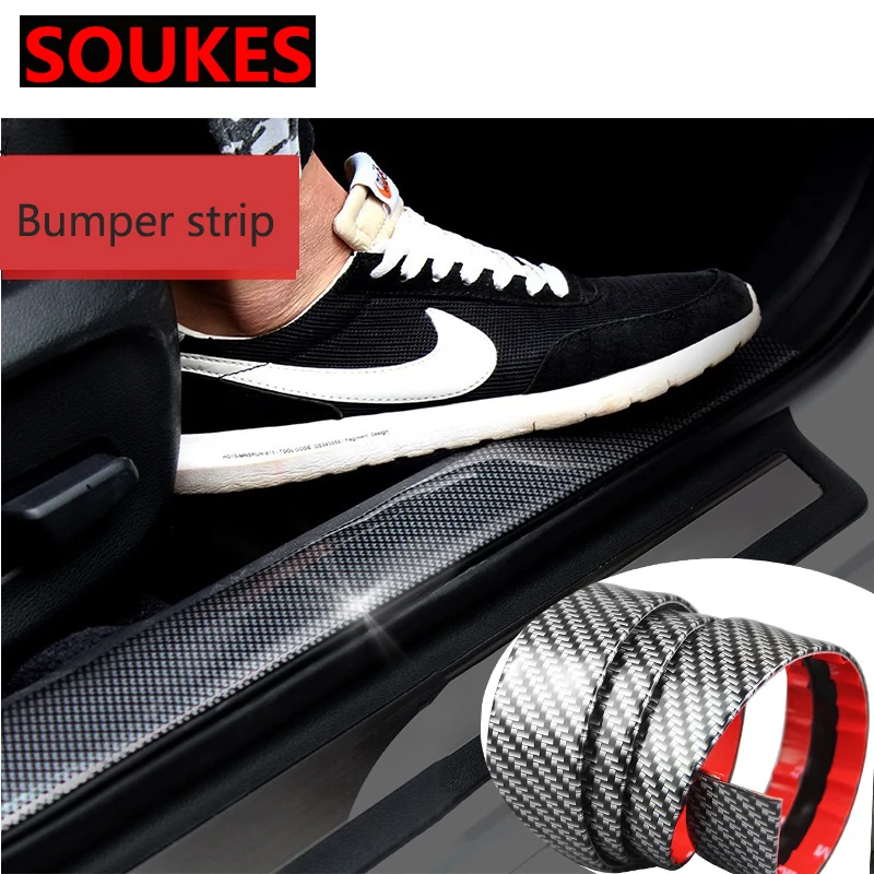 

1M 5D Car Carbon Fiber Carsh Sticker For Alfa Romeo 159 Kia Ceed Rio Cerato Sportage Citroen C4 C5 C3 C2 Subaru Foreste Impreza