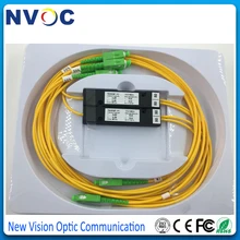 50/50, SM, SW, 550nm, 2,0 мм, 1 м, ABS Pacakge: 90*20*10 мм, SC/APC, 1*2 однооконный оптоволоконный FBT оптический сплиттер/муфта