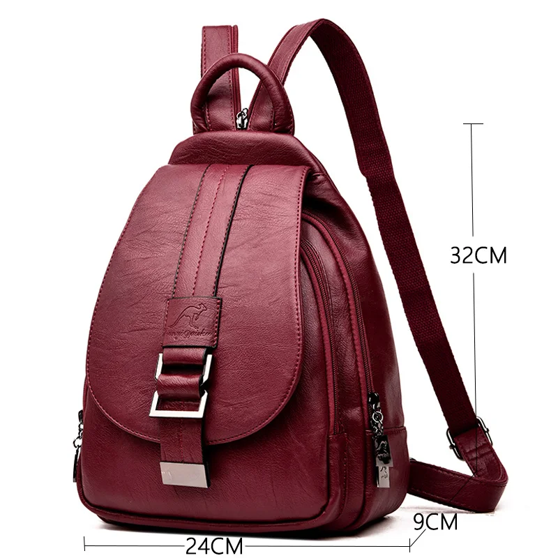 2019 Designer Backpacks Women Leather Backpacks Female School Bag for Teenager Girls Travel Back Ba - 32999369264