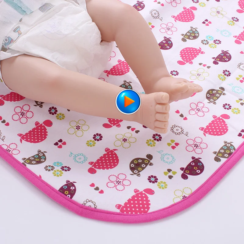Soft Reusable Baby Infant Waterproof Urine Mat Cover Washable Changing Pad Big