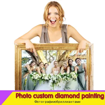 

diamond painting custom Full Square/Round Drill 5D Diamond Painting Private Custom Cross Stitch Embroid Wedding Decoration
