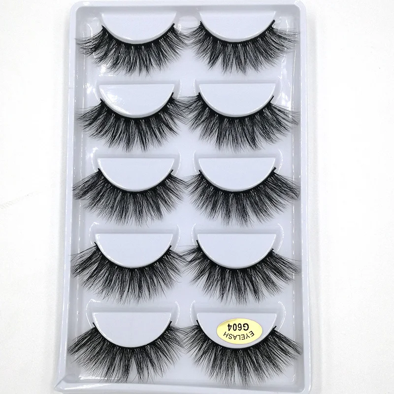 3D Mink False Eyelashes 100% Handmade Plastic Cotton Stalk Eye Extension | Красота и здоровье