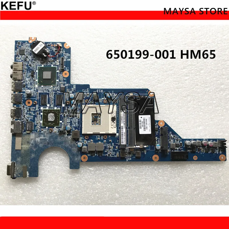 Высокое Качество MB 650199-001 аккумулятор большой емкости для hp павильон G4 G6 G7 Материнская плата ноутбука DA0R13MB6E1/DA0R13MB6E0 HM65 HD6470 1 ГБ PGA989 DDR3