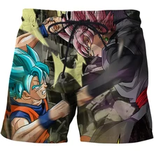 Dragon Ball Z HD печати купальники мужские сексуальные Повседневные Шорты Для Фитнеса s пляжные шорты Забавные 3D шорты для серфинга летний купальник 6XL