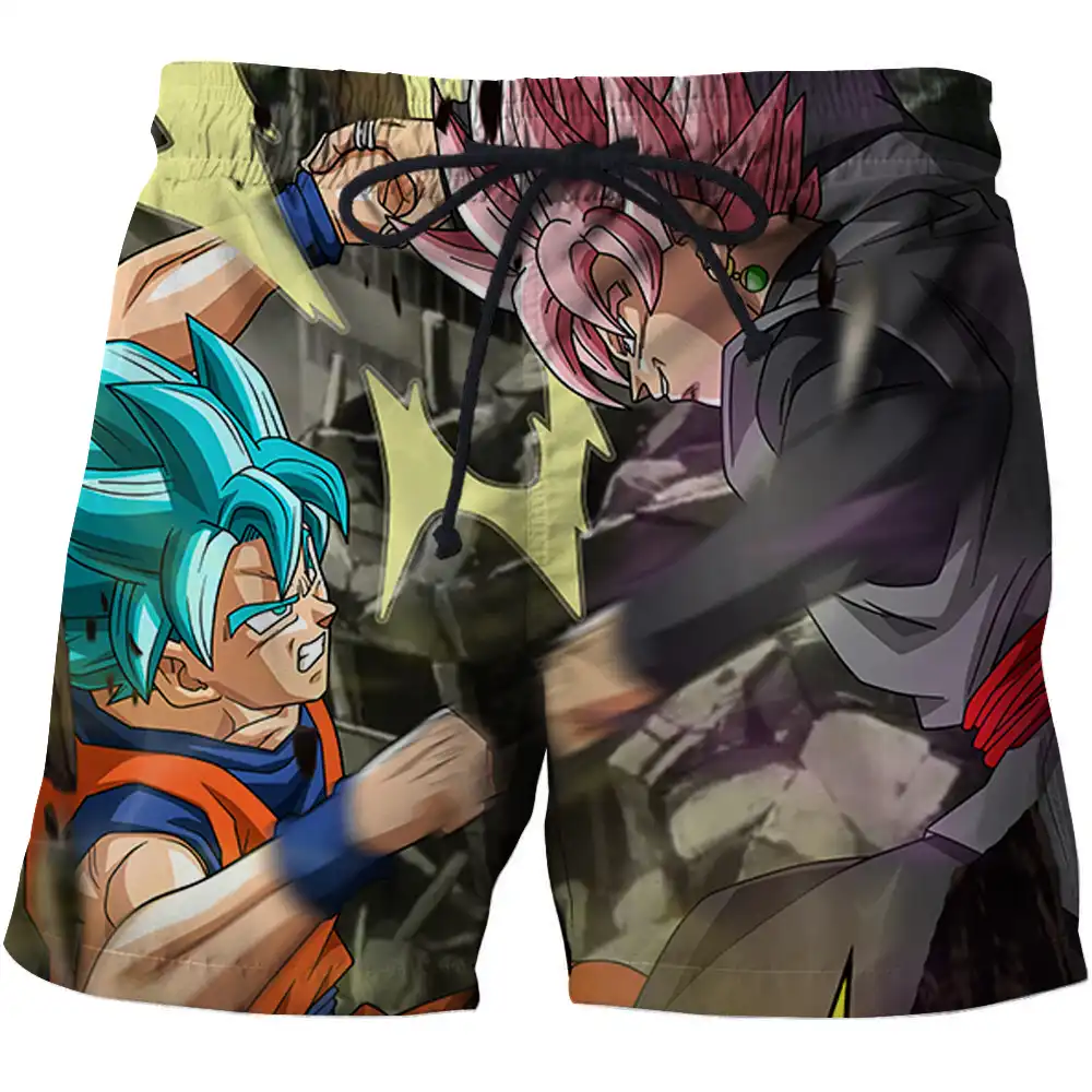 ドラゴンボールz Hdプリント水着男性セクシーなカジュアルboardshortフィットネスメンズビーチショーツおかしい 3dサーフィンショーツ夏の水着 6xl Board Shorts Aliexpress
