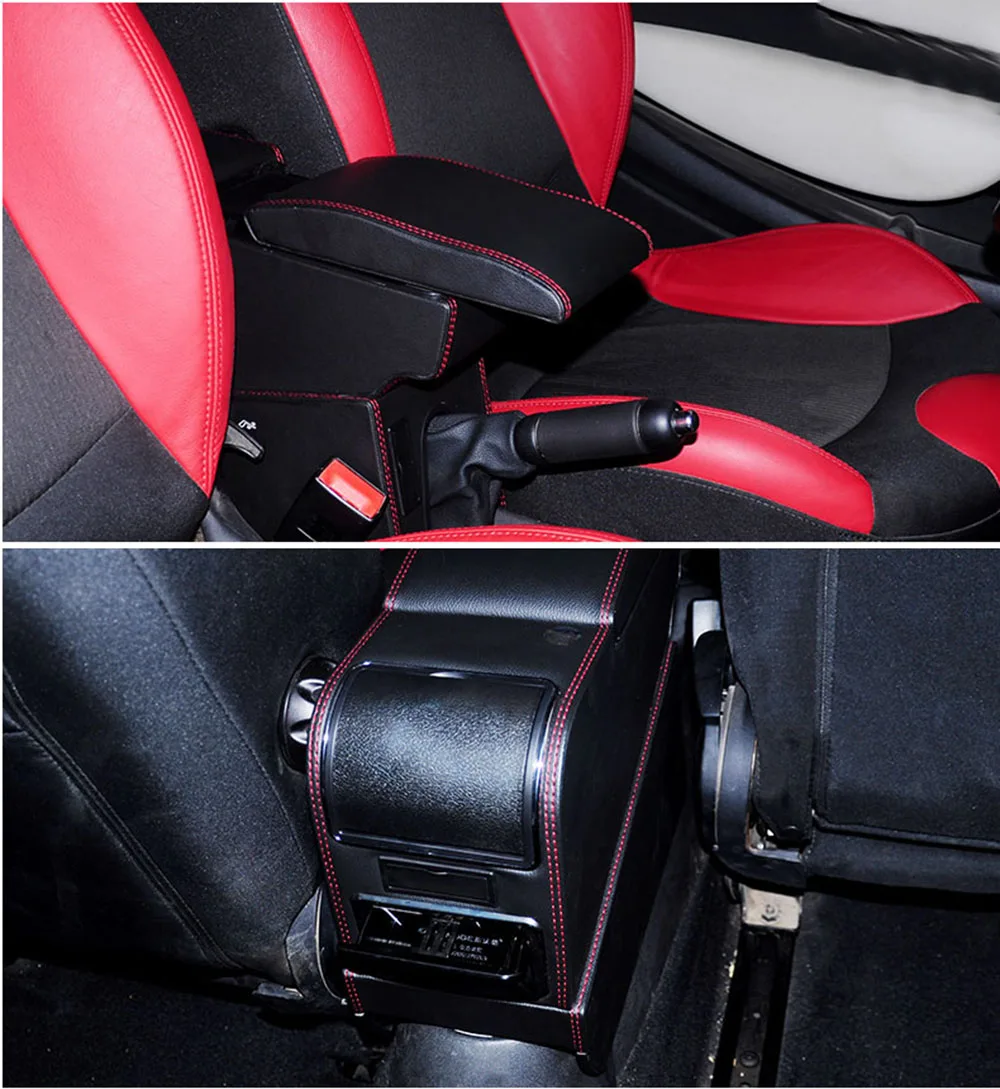 PU Leather Car Armrests Box Container Central Storage For MINI Cooper One Countryman Clubman Car Styling Accessories momo steering wheel