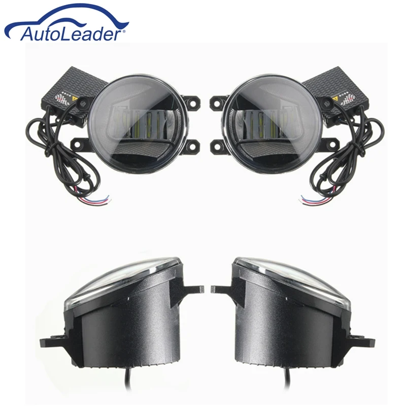 

Autoleader 3.5 inch LED Car Angel Eye Halo Ring Day Driving Light DRL Fog Lamp Lights 2 in 1 For Toyota Front Lamp Light