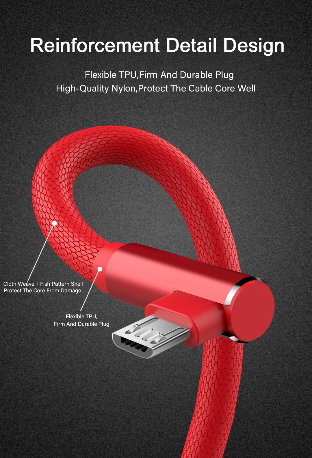 90 градусов 3M USB кабель type C/Micro USB/8Pin Быстрая зарядка кабели для мобильных телефонов для iPhone samsung huawei Зарядное устройство USB C шнур провод