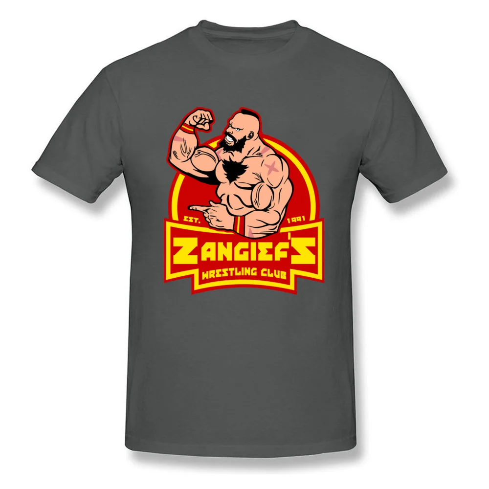 Zangiefs wrestling club Summer Pure Cotton Crew Neck Tees Short Sleeve Summer Tee Shirts Fashion Casual Tshirt Zangiefs wrestling club carbon