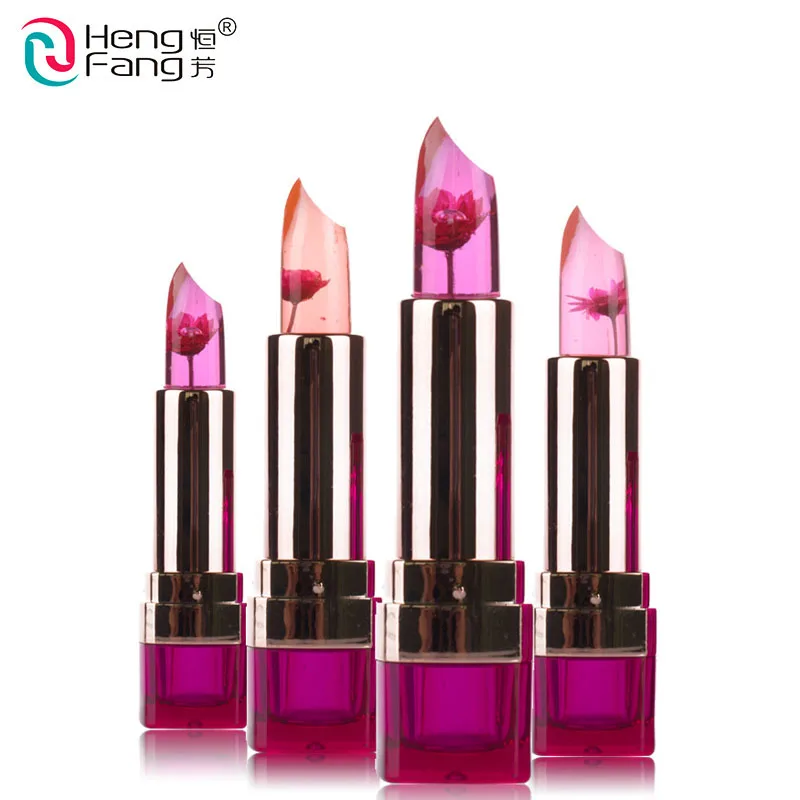 Jual Hengfang Tahan Air Bunga Lipstik Kecantikan Pelembab Kosmetik Magic Berubah Suhu Jelly Tongkat Bibir Tahan Lama Lip Balm