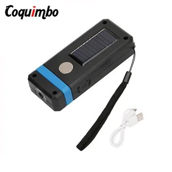 

Mini COB Solar Work Light USB Rechargeable Magnetic Portable Lantern Solar Powered Lamp For Emergency Outdoor Camping Light