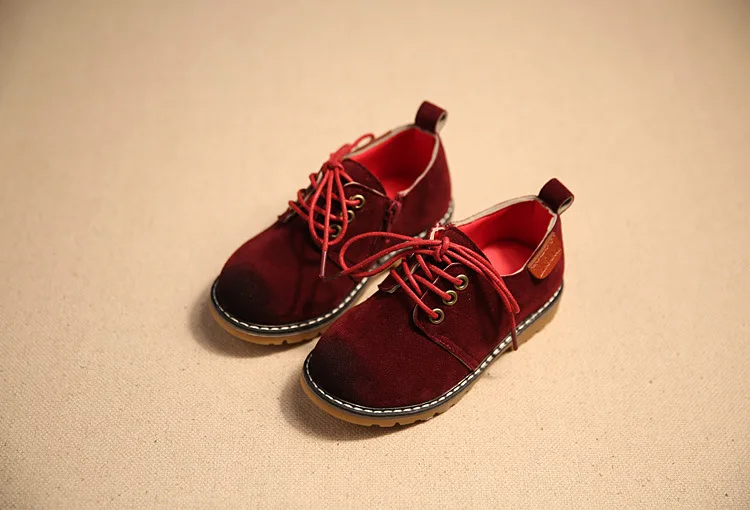 Mudibear/ детская повседневная обувь; детская обувь из мягкой кожи для мальчиков и девочек; школьная обувь в английском стиле; обувь в стиле ретро; однотонная прогулочная обувь для малышей