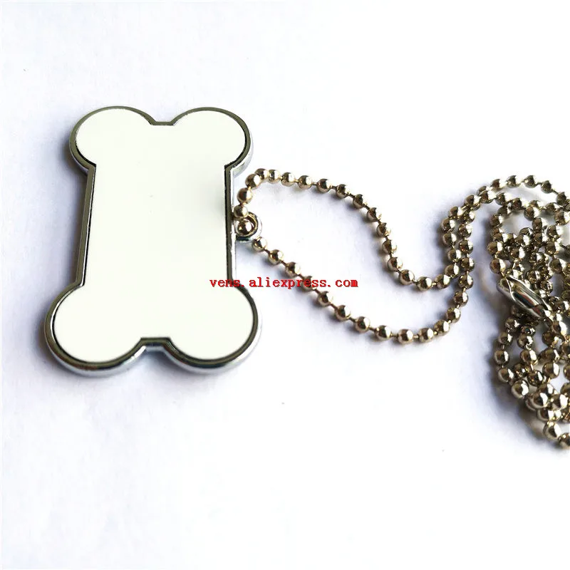 Sublimation Dog Tag Bone Shape Necklaces Pendants Hot Transfer Printing Diy  Blank Custom Consumables 20piece/lot Print Two Sides - Pendants - AliExpress