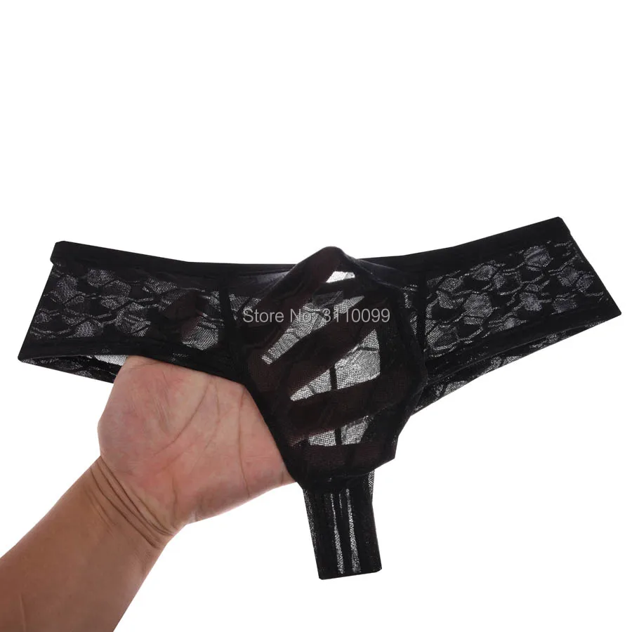 6PCS/Lot Fashion Hexagon Pattern See-Through Bikini Men's Boxer Shorts Sexy Underwear Mini Pouch Male Underpants Breathable 6