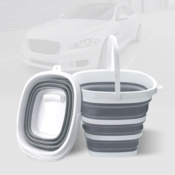 

Floding bucket 10L Heart-shaped folding bucket , Fishing Promotion Car Wash Outdoor bucket Z018