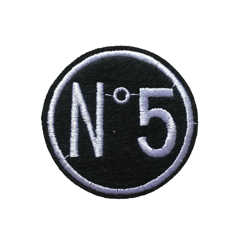 New Arrival Round N5 Embroidered Iron on Patches for Clothes Bags DIY Sewing Accessories Embroidery Applique Badge 20 PCS/lot | Дом и сад