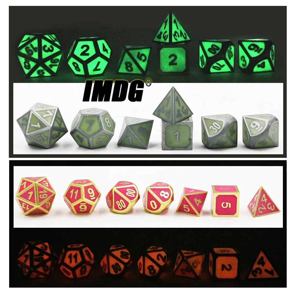IMDG 7 шт./компл. креативные игральные кости для ролевых игр многогранные