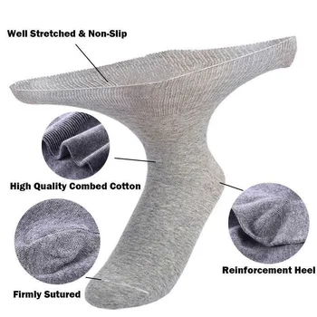 

1 Pair Large Size Tube Socks for Foot Discomfort Diabetic Feet Edema Swelling HSJ88