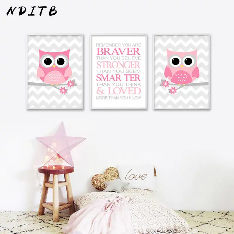 owl canvas art for nursery