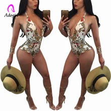 Strappy Backless Bodysuit Women Print Sleeveless Summer Beach Hot Bodysuits Halter Scoop Neck Cross Slim Cami Bodysuit Rompers letter print striped tape side cami bodysuit
