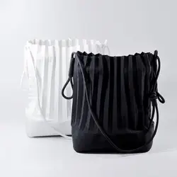Пляжная сумка для женщин брендовая большая емкость корзина сумка Таиланд плиссированная Простая Дорожная большая сумка дизайнерские