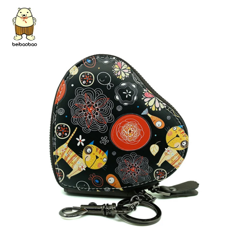

Beibaobao Good Quality Mini Short Style Women Wallet Fashion Heart Design Leather Ladies Purse Leisure Female Purse Wallet B212
