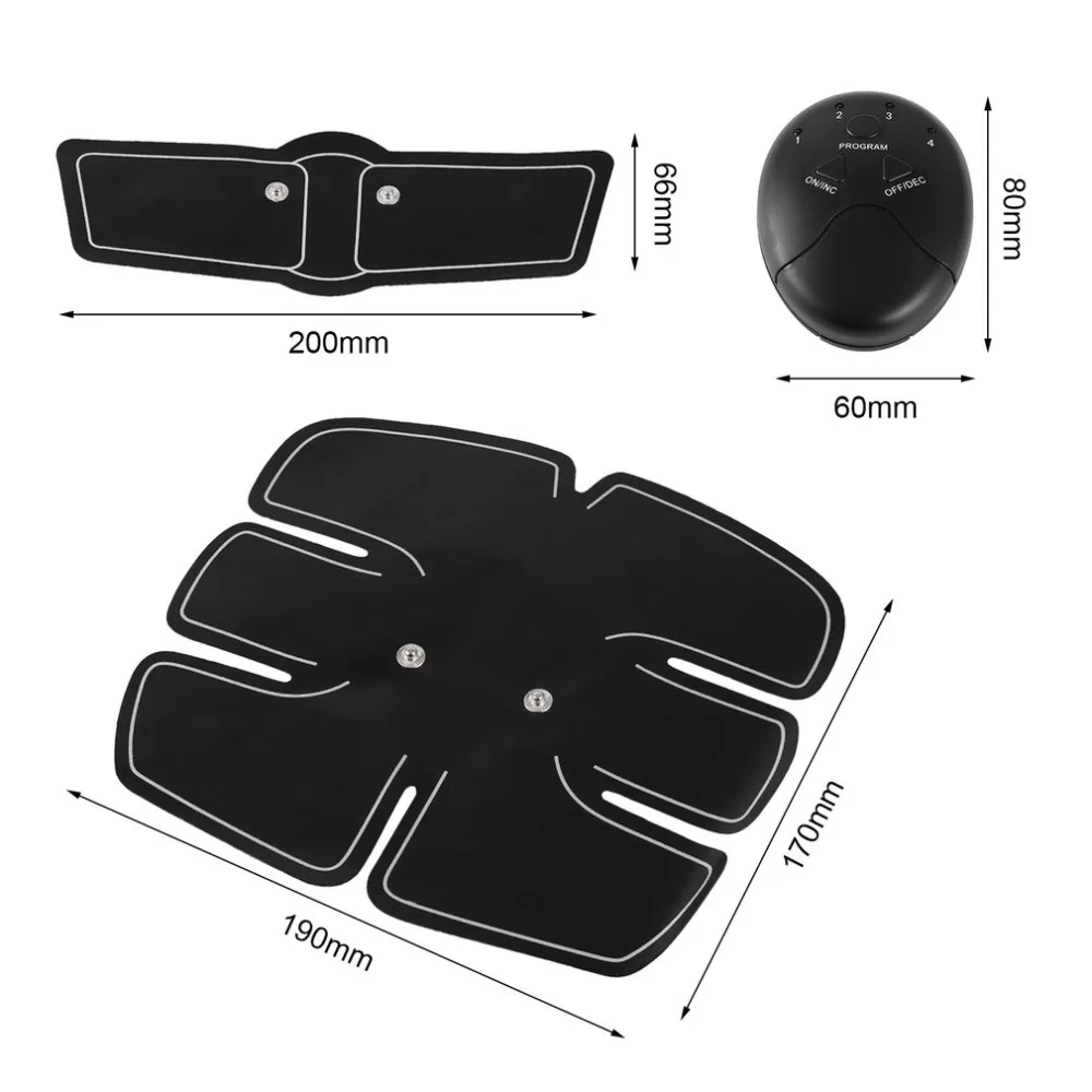 2018 Body Slimming Shaper Machine TENS Electronic Abdominal Fitness Accessories EMS Wireless Electric Muscle Stimulator Massager