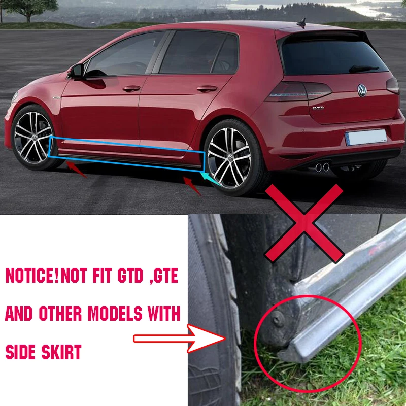 Набор литых брызговиков для Volkswagen VW Golf 7 Mk7 VII 2013 Брызговики передние задние брызговики