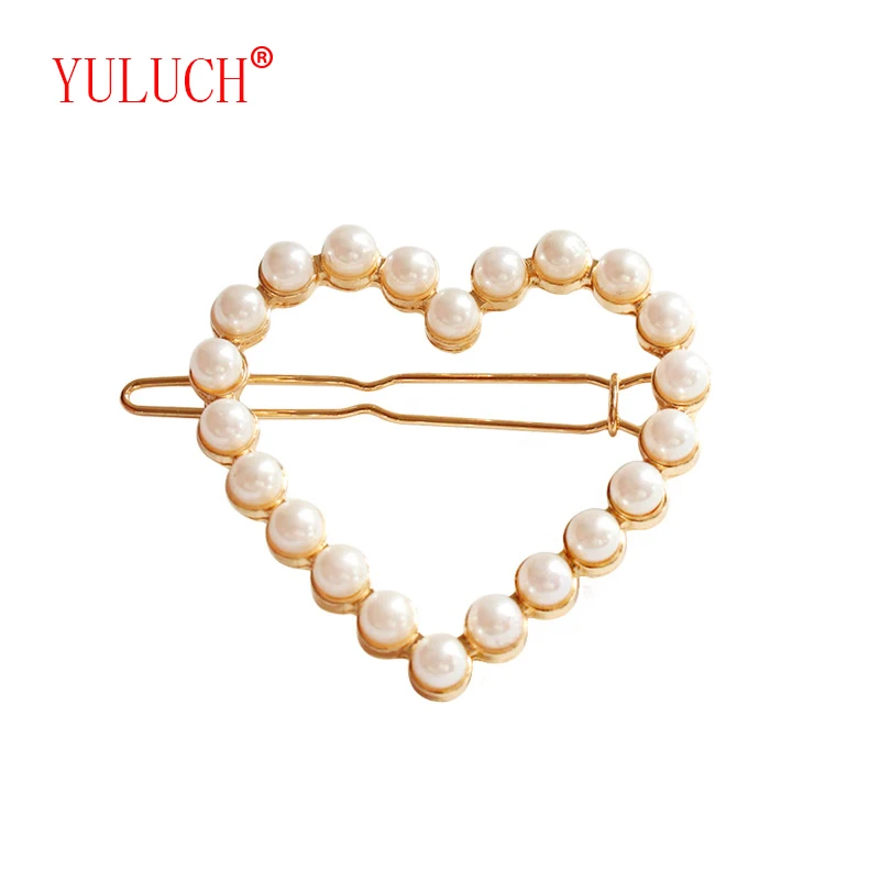 YULUCH Романтический милый стиль милые женские ювелирные изделия жемчуг вокруг полая форма шпильки подарок