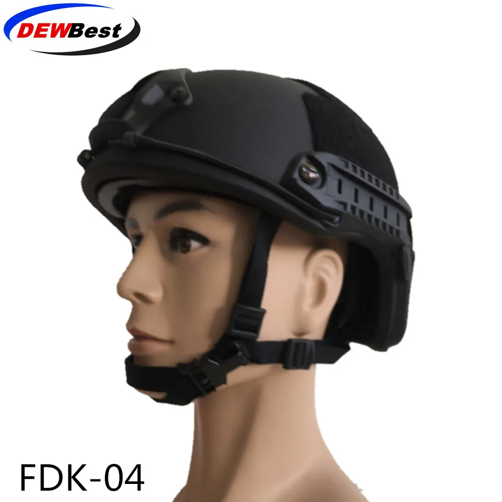 ISO сертифицированный NIJ уровень IIIA 3A Быстрый пуленепробиваемый арамидный баллистический шлем с 5 лет гарантии - Цвет: Kevlar helmet 04