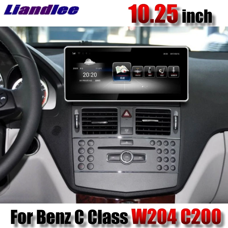 Liandlee Car Multimedia Player NAVI For Mercedes Benz MB C W204 C200 Class 2007~2014 Original Car Style Radio GPS 4G Navigation