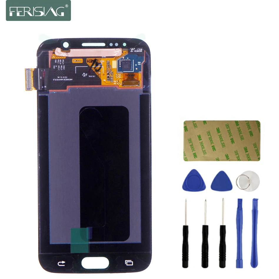 

AAAA+ AMOLED For SAMSUNG GALAXY S6 G920 G920F LCD Display Touch Screen Digitizer Replacment S6 Mobile Phone LCDs