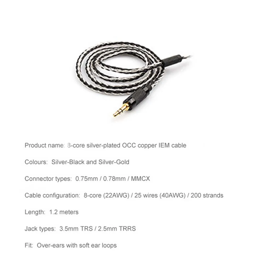E4077-8 Core Upgrade Silver Plated Cable-14