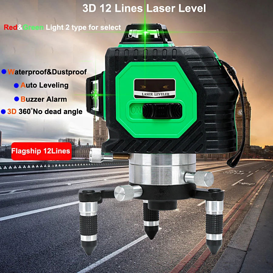 3D 12 8 Line Decoration Laser Level With lithium battery-003