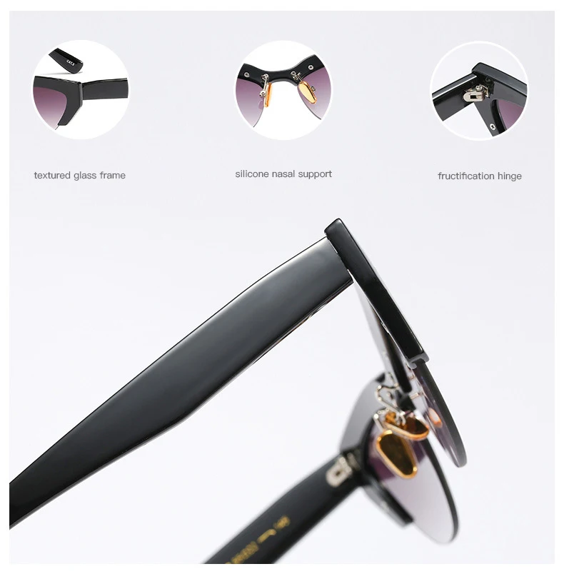 JackJad новые модные женские солнцезащитные очки в стиле кошачий глаз, Ретро стиль, градиентные брендовые дизайнерские солнцезащитные очки Oculos De Sol 97670