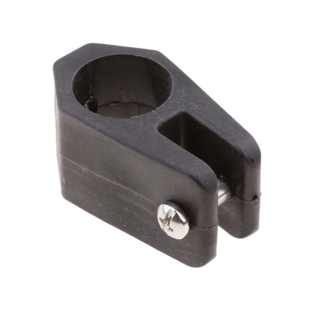 12 Pieces Boat Nylon Fittings Hardware Set 7/8 inch Black Fits 3 Bow Bimini Top Strong Lightweight Durable