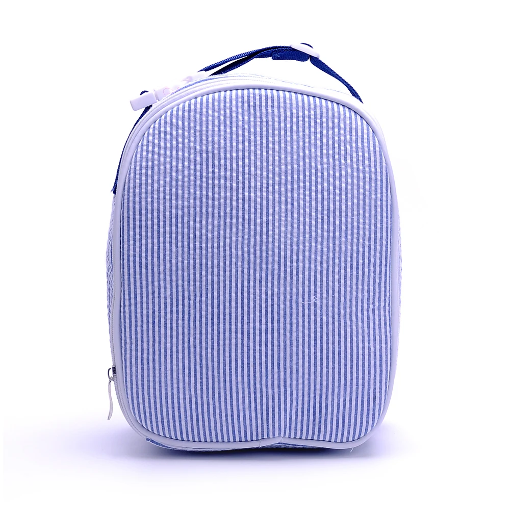 

6 Colors Of Handle Seersucker Lunch Tote Bag DOM103344
