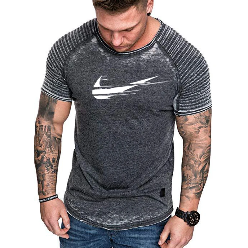 

2018 new brand Marvel T-shirt men's shirt quality compression running shirt short-sleeved casual men's Tshirt miracle breathable