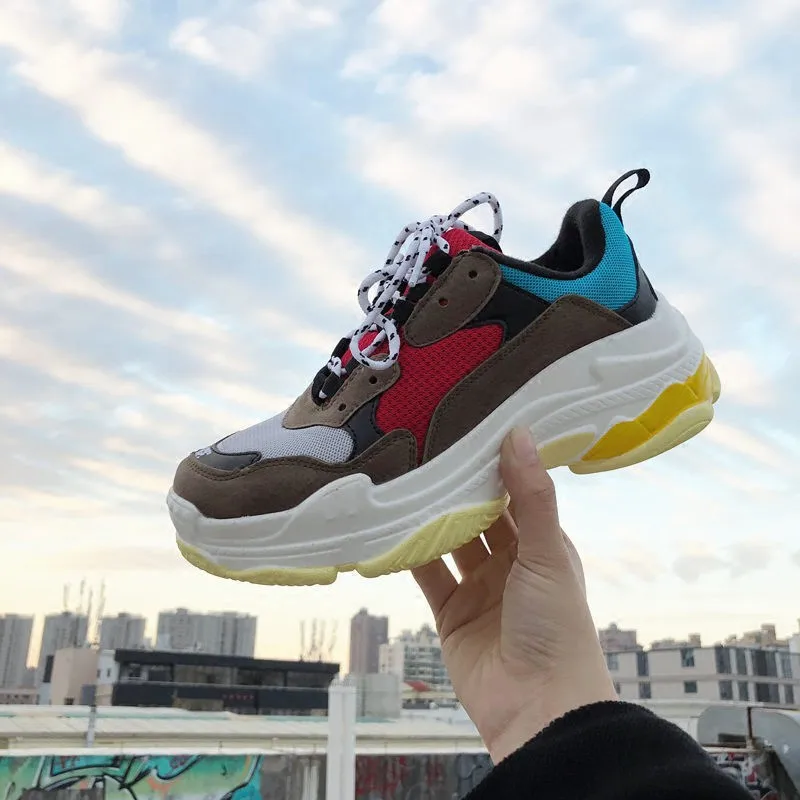 

Suede Leather Dropshipping New 2019 Women Sneakers Platform Ladies Trainers Shoes walking Chaussure Femme