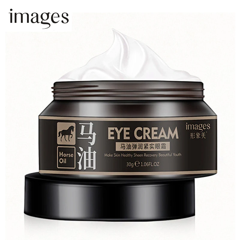 Horse Oil Eye Cream Anti-Aging Anti-Puffiness Remove wrinkles Tightens Eyes Serum Skin care Moisturizing Remove Fat Granule