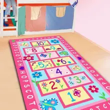 Moda Hopscotch dywan dla dzieci sypialnia słodki różowy dywan projektant rysunek dywaniki dla dzieci tanie tanio WINLIFE Żakardowe Maszyna wykonana Prostokąt Domu Hotel Modlitwa OUTDOOR Dekoracyjne Łazienka Handlowych Kilim Pranie ręczne