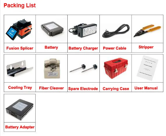 DVP750 fusion splicer 5