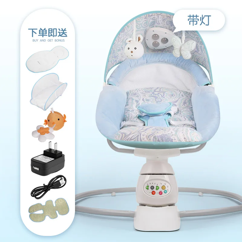 Electric music cradle bed crib baby shake shaker cradle cradle automatic rocking chair smart comforting into sleep cradle bed - Цвет: C