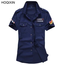 Высококачественная брендовая одежда Для мужчин рубашка в полоску короткий рукав рубашки с принтом Мужская одежда, брендовая детская футболка Повседневное джинсовые Стиль, рубашка с принтом и A06