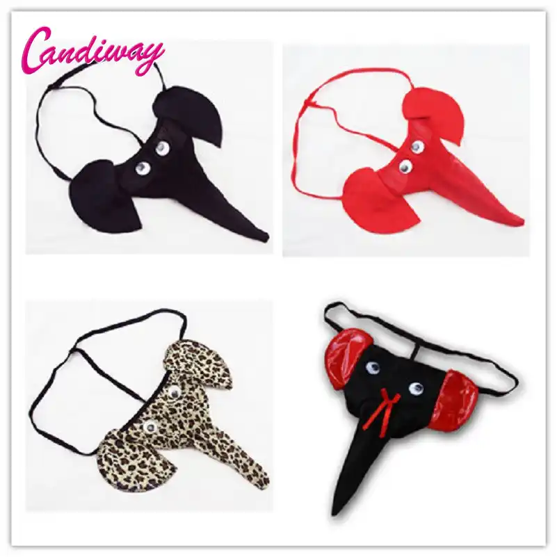 Горячее мужское сексуальное нижнее белье Ptanies G-string Elephant Cock Ring мужские стринги мужское сексуальное прозрачное нижнее белье Tanga под - изображение