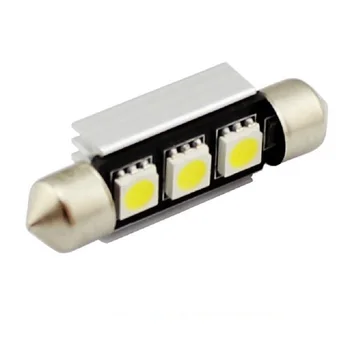 

10pcs 39mm c5w 3 smd 5050 Led canbus error free Car Festoon Reading Dome Lights Auto Over Head Glove Box Lamp 12V white 10X