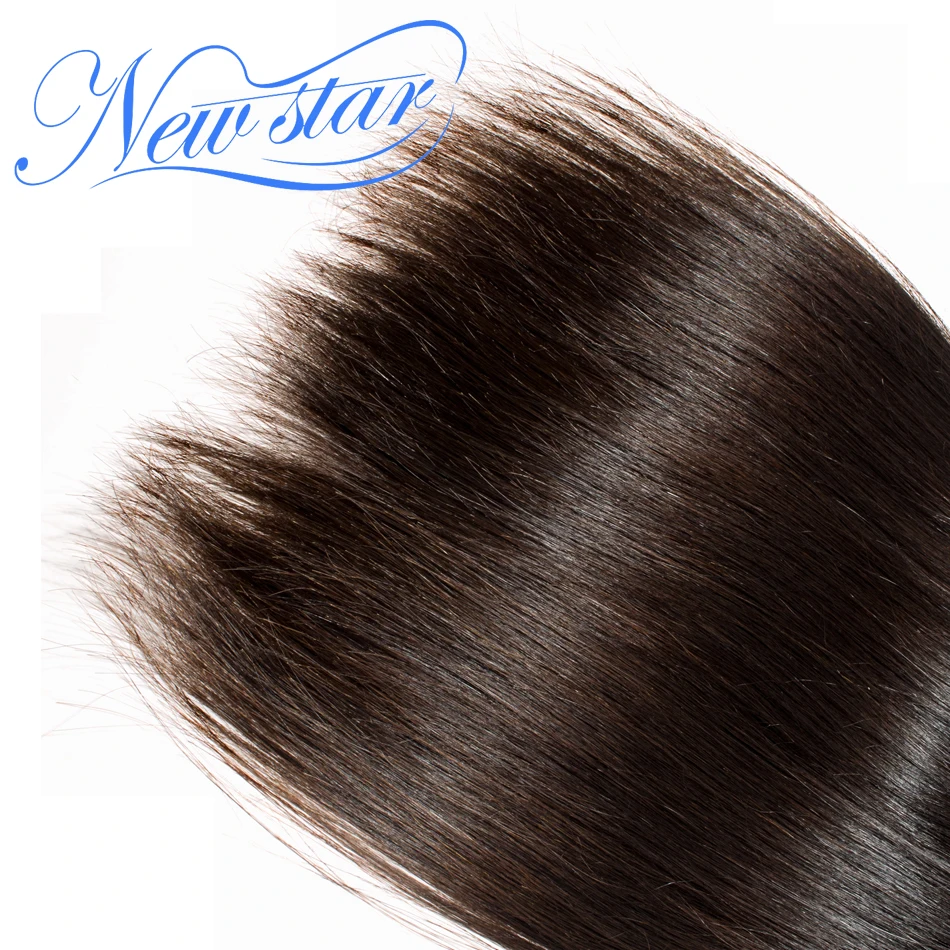 البرازيلي شعر بشري لعذراء مستقيم نمط التمديد 3 حزم صفقة 100% غير المجهزة سليمة البشرة نيو ستار طويل الشعر النسيج