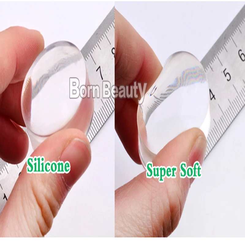 1 шт 2,8 см круглый прозрачный штамп для ногтей заправка прозрачные силиконовые лак для ногтей печать штампы маникюрные инструменты