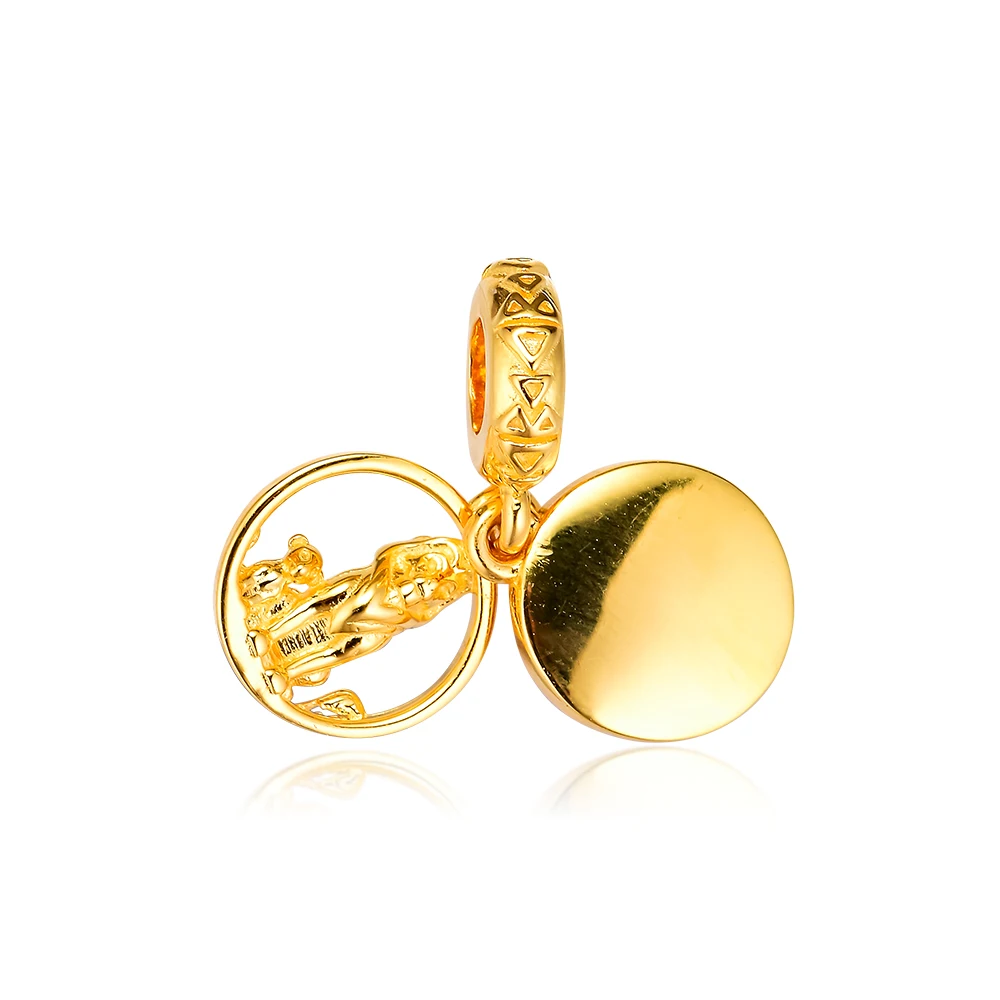 CKK Simba& Mufasa Sunset Charms 925 Fit Pandora Браслеты из стерлингового серебра Шарм бусины для бусина для изготовления украшений Bijoux